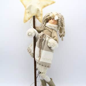 Bambola pigotta fatta a mano, bambolina artigianale in stoffa realizzata a mano, decorazione Verona
