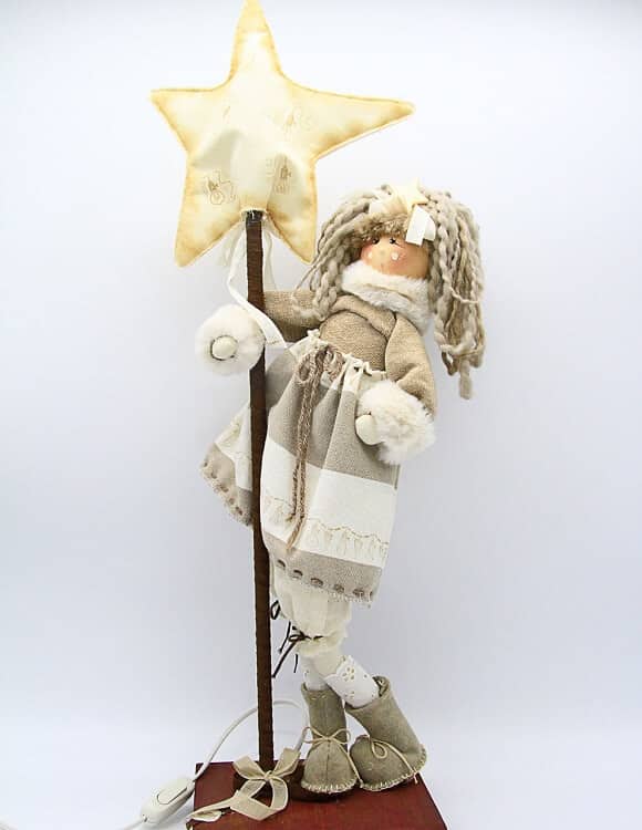 Bambola pigotta fatta a mano, bambolina artigianale in stoffa realizzata a mano, decorazione Verona