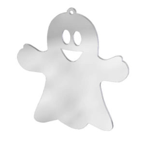 Ciondolo fantasma in acciaio inox. Charms Halloween in metallo per gioielli che decorazioni