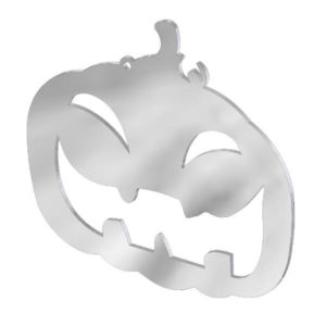 Ciondolo zucca in acciaio inox. Charms Halloween in metallo per gioielli che decorazioni